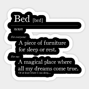 Definition: Bed Sticker